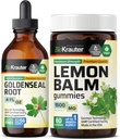 BIO KRAUTER Goldenseal Pengikat 4 Fl Oz. & Lemon Balm 60 Gummies
