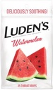 Luden 's Soothing Throat Drops, Watermelon, 25 ct (Pack of 1)