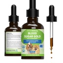 Pet Wellbeing Blood Sugar Dogs - Dukungan Gula Darah Holistik, Pankreas & Liver Kesehatan, Gymnema, Fenugreek & Devil 's Club - NASC Certified & Vet- Formulated - 2 oz Liquid