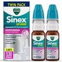Vicks Sinex PAST Nasal Spray, Moisturizing Ultra Fine Mist with Aloe, Decongestant Medicine, Relief from Stuffy Nose Because to Cold or Allergy, Nasal Conbuble & Sinus Pressure Relief, 265 Sprays x 2