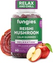 Fungies Reishi Mushroom Gummies, Delicious Apple Flavor - Mushroom Herbal Suplement Gummy for Dewata Support Immune Health, Relaxation & Healthy - Calming Gummies for Sleep - 60 Servings
