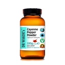 DR WAKDE 's Cayenne Pepper Powder (Capsicum frutescens) - 100g (3.5oz) 4; Pure, Raw & Died Powder 124; Ayurvedic Herb 124; Vegan 124;