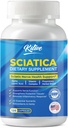 Suplemen Relief Sciatic Nerve, Dukungan Lanjutan Formula Kesehatan, Acid Lipoic Alpha, Kompleks Vitamin, 120 Kapsul, Dibuat di AS