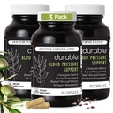 Durable Blood Pressure - Benolea Olive Leaf & Enovita Grape Extract - Sirkulasi Kesehatan, Nitric Oxide & Artery Dukungan - Dokter Formulasi, Vegan, Non- GMO, dibuat di USA (180 Capsules)