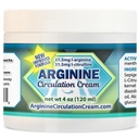 Sirkulasi Arginine Cream 4 oz - Menthol, L Arginine & L Citrulline Lotion - Support Heally Leg & Body Blood Flow - Whole Family Products