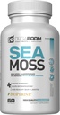 Sea Moss Capsules Irish Sea Moss Suplement with Organic Burdock Root, Bladderwrack & Black Pepper 12.4; Boost Energy, Detox & Imune Dukung 126-GMO, Vegan 124; Made in USA - 60 Count