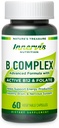 Kompleks BIOactive B dengan B12 Aktif & Folate - Mendukung Energi, Otak & Nerve Kesehatan, 60 Vegan Kapsul