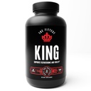 The Fittest King - Testosterone Booster Supplement - Suplemen Hormone Health, Stamina, & Kekuatan - Termasuk Grass Feed Bovine Liver, Bone Marrow, Heart & Testicle - 180 Capsules