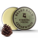 Striking Viking Balm for Men - Leave in Beard Conditioner - Styling Balm Made with Alamy Deherved Beard Butter, Argan & Joba Ounce (2 Ounce (Paket 1), Cedar Scent)