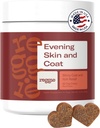 Reggie Skin & Coat Supplemen untuk Anjing 124; Omega-3 Fish Oil & Vitamin E untuk Relief Itchy Skin, Shedding & Shiny Coat 124; Natural Dog Skin & Coat Chews 124; Vet- Dibentuk di Amerika Serikat 124; 60 Soft Chews