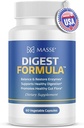 MASSE 'Digest Formula Supplemen Enzyme Boost Capsules - Formula Lanjutan untuk Kesehatan Digetical & Gut Flora Dukungan - Persediaan Organik Natural Enzyme untuk Perawatan Digetical dan Overgrooth - 60 Count
