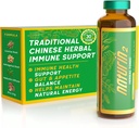 Dukungan Imunitas Herbal & Adaptogen Drink - 6 Vials (40ml): 124; 30 Tahun Wellness Herbal untuk Vitalitas, Energi & Digetical Health - Licorice Root, Astragalus, Hedyotis, Reishi Mushroom Extract