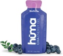 Huma Chia Energy Gel, Blueberry, 12 Gels - Premier Sports Nutition for Endurance Exercise