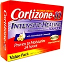 Cortizone 10 Maksimum Strenght Intensive Healing 1% hidrocortisone Anti Itch Cream Dua 20z Tubes, Total 4 oz