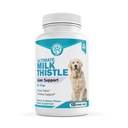 Wanderfound Pets Milk Thistle for Dogs - Tasty Salmon & Bacon Flavared Natural Liver Duver for Pets - Ginney Cleanse Detox & Repair Formula Productured in the USA - 100 Chewable Tablets