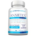 Disetujui Anxietex Sains - Tenang dan Relaxation - L-Theanine dan Magnesium - 60 Capsules - Vegan Friendly - 3 Bulan Supply