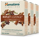 Himalaya Koflet Lozenges, Vanilla Chai Flavor, Natural Herbal Cough Drop untuk Relief Pemanasan dan Kenyamanan Suara, 130 mg, 20 Lozenges, 3 Pack