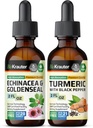 Echinacea dengan Goldenseal Tacture 2 Fl Oz. & Turmeriic Tincture 2 Fl.