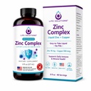 Solutions Zinc Complex - Zinc Gluconate dan Copper Gluconate untuk Optimal Immune Dukungan & Kesehatan - Tinggi Absorpsi Formula - Liquid 8oz-