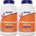 Sekarang D-Mannose 500 mg, 300 Capsules (Paket 2) - Vegan Tambahan GMO Non untuk Perempuan dan Pria - Mendukung Lintasan Lumpur Sehat, Membersihkan Kembang