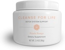 Isagenix Cleanse for Life - Powder Supplemen untuk minuman Cleanse dengan No Laxatives atau Diuretics - Dukung Metabolisme dengan Vitamin B12 & Niasin -Peach Mango -3.4 Oz (16 Oz)