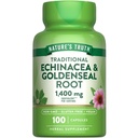 Nature 's Truth Echinacea Goldenseal Capsules 124; 1400mg 124; 100 Count 124; Vegan, Non-GMO & Gluten Free Supplemen 124; Herbal Support Complex