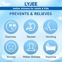 LYJEE Motion Sickness Bands Anti Nausea Wristband for Adult and Kids Morning Sickness Relief for Pregnant Women Acupresce Naursea Relief for Car, Sea, Air Sickness (hijau)