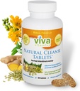 Cleanse Natural - Laxatives Senna Tablet untuk Colon Cleanse, Gut Cleanse, dan Stool Softteners, Bloating and Constipation Relief Bagi Perempuan & Men, Colon Broom Suplemen, Non- GMO, Vegan - 90 Tablet
