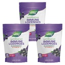 Nature 's Way Sambucus Immune Lozenges, High Potency Vitamin C, Elderberry, Wild Cherry Flavored, 24 Lozenges (Packing May Vary) - 3 Pack