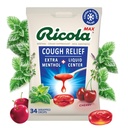 Ricola Max Swiss Cherry Throat Care Large Bag 124; Cough Suppresant Drops: 124; Dual Action Liquid Center 124; Soothing Long- Lasting Relief - 34 Count (Pack of 1)