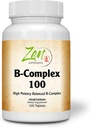 Advanced B Complex Vitamin Suplement - Full@-@ Spectrum B Vitamin Suplement with Folic Acid, Biotin, Inositol - Dukung Imune and Cardio Health, Energy Metabolisme - 100 Tablet