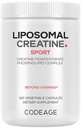 Codeage Lipomal Creatine Monohydrate Supplement, Creatine Creatine Creatine Creatine Monohydrate Suplement, Creatine 2500mg - 3 Bulan Suppply, Micronized, Creatine Muscles Sports Nonition and Athletes, Non-GMO - 360 Capsules