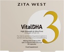 Zita West Vital DHA - Prenatal DHA dan EPA dengan Zinc untuk Fertility, Pregnancy, dan Breastfeating - Omega 3 untuk Pengembangan Otak - 60 Capsules (1 Bulan Supply)