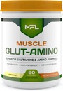 MFL Muscle Glut- Amino Amino 124; Glutamine Complex 124; Amino Complex 12.4; 0 Sugar 14; Dipermanis dengan Stevia 124; All- Natural 124; 60 Servings (Lemonade)