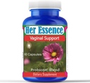 Probiotik Essence Womens-nya untuk Kesehatan Gut, Pregities dan Progres untuk Keseimbangan Kesehatan Wanita & PH, Dukungan kekebalan dan Kesehatan Gut, Keseimbangan Flora, Bebas Gluten & Soy, 60 Kasules
