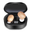 CIS Hearing Aids, Miniature Hearing Amplifier for Dewasa with Noise Cancelling, Rechargable Hearing Aids for Seniors with Crystal Clear Sound, and LED Power Tampilan