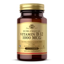 Solgar Vitamin B12 1000 mcg, 100 Nuggets - Produksi Energi, Red Blood Cells - Healthy Vitamin B1in Kesehatan - Vitamin B - Non-GMO, Gluten Bebas, Kosher - 100 Pegawai