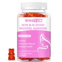 Inositol Gummies Sugar Free, Myo- Inositol & D-Chiro Inositol 40: 1 Rasio Suplemen Perempuan, Fertilitas, Keseimbangan Hormone, Kesehatan Ovarian, 60 Count