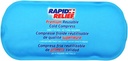 Rapid Relief Reconable Gel Cold Compress - Soft Fabric Cold Pack for Injuries, First Aid, Spoins, Headaches, Muscle Aches, and Pain Relief 5 "x 11" Small