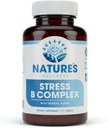 Vitamin B Complex Stress Relief 124; All Natural Mood Enhancer and Stress Supplemen; Stress B Complex dengan Herbal Extract Blend Plus Vitamin C, PABA, dan Choline