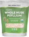 Dr. Mercola Whole Husk Psyllium Dietary Suplemen, 68 Servis (12 Ounces), Sumber Baik dari Dietary Fiber, Mendukung Kesehatan Digetical, Non GMO, Gluten Free, Soy Free, USDA Organik