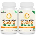 Besibest 1000mg Lipomal CoQ10 Ubiquinol, 120 Vegan Softgels, Absorpsi Tinggi Ubiquinol CoQ10 Suplemen, Formasi Antioksidant Aktif Q10 untuk Produksi Jantung & Energi