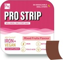 PROSTRIP Del Iron + AB-Fortis 14mg Ditambahkan dengan Vitamin C, B1, B2, B6, Acid Folic, Beetroot, Spinch dan Tart Cherry - 30 Oral Vegan Strips