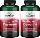 Swanson Bawang putih dengan Cayenne 200 Capsules (2 Pack)