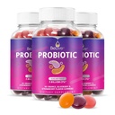 BeLive Probiotic Gummies - Provinsi dengan 5 Milyar CFU untuk Kesehatan Digetical, Pria, Perempuan & Anak Probiotic Suplemen untuk Dukungan Kebal, Gula & Vegan - Blueberry, Strawberry & Orange 124; 3-Pack