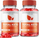 Rize labs (Paket Gummies Total 2 Keto untuk Weight Loss Tingkat Lanjut, Tambahan untuk Kehilangan Belly Fat, Maksimum Power Formula, Gomitas Review (120 Gummies)