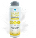 Dr Robaina Sulfur Powder Tubuh Balsam - Triple Action Powder untuk Itchy Skin, Moizion Control, dan Odor Relief - Cocok untuk Sensitive Skin dengan Eczema dan Psoriasis - Dibuat di USA