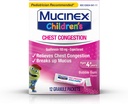 Biskuit Dada, Mucinex Anak-Anak Mini Melts, kemacetan Dada, Permen Gelembung, 12ct