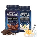 Vega Sport Premium Powder Bundle, Chocolate + Vanilla, Plant Based Protein Powder Post Workout - Disertifikasi Vegan, Vegetarian, Keto- Friendly, Gluten Free, Dairy Free, BCAA Amino Accids
