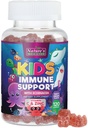 Anak-anak Immune Support Gummies - Daily Chidrens Vitamin C, Zinc & Echinacea - Gummy for Kids kekebalan Dukungan, Ages 4 and Up, Natural Berry Flavor, Non- GMO, Gluten- Free & Vegan - 120 Gumne